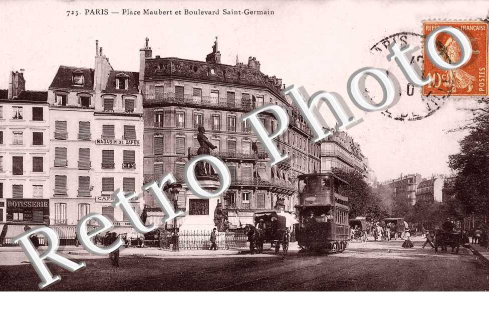 PLACE MAUBERT et boulevard Saint Germain
