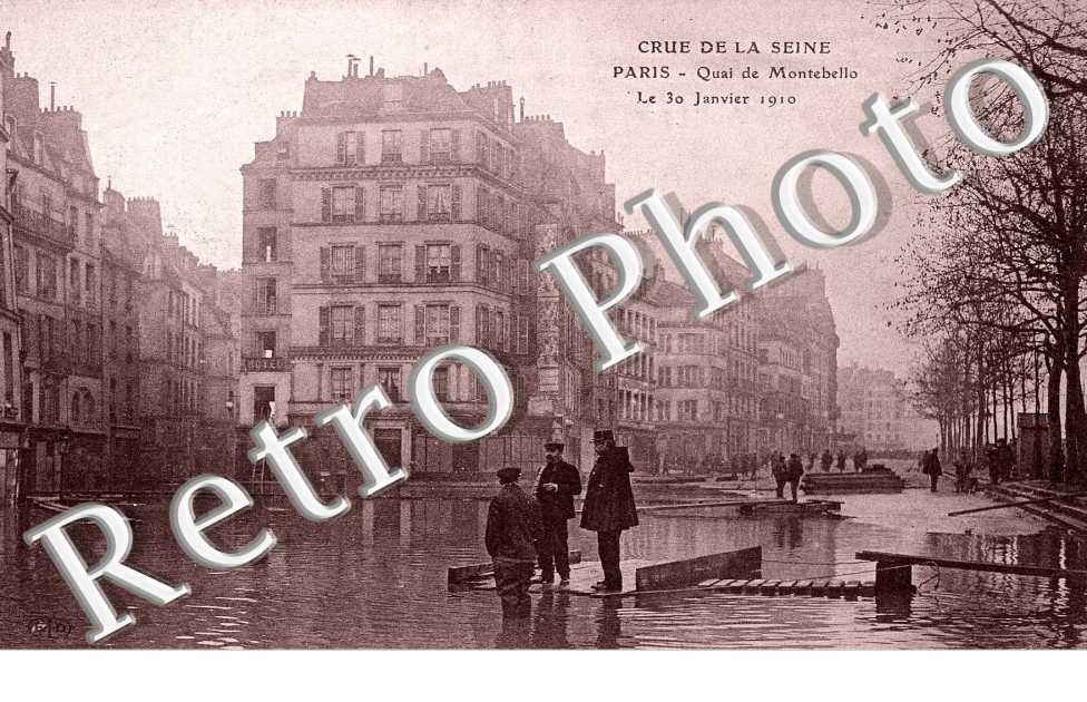 quai de Montebello Le 30 janvier 1910