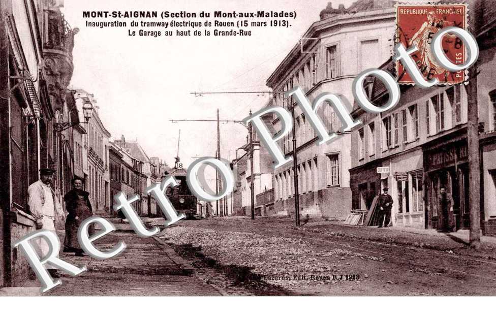 section du Mont-aux-malades - inauguration du tramway 1913