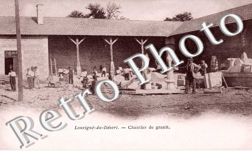 chantier de granit