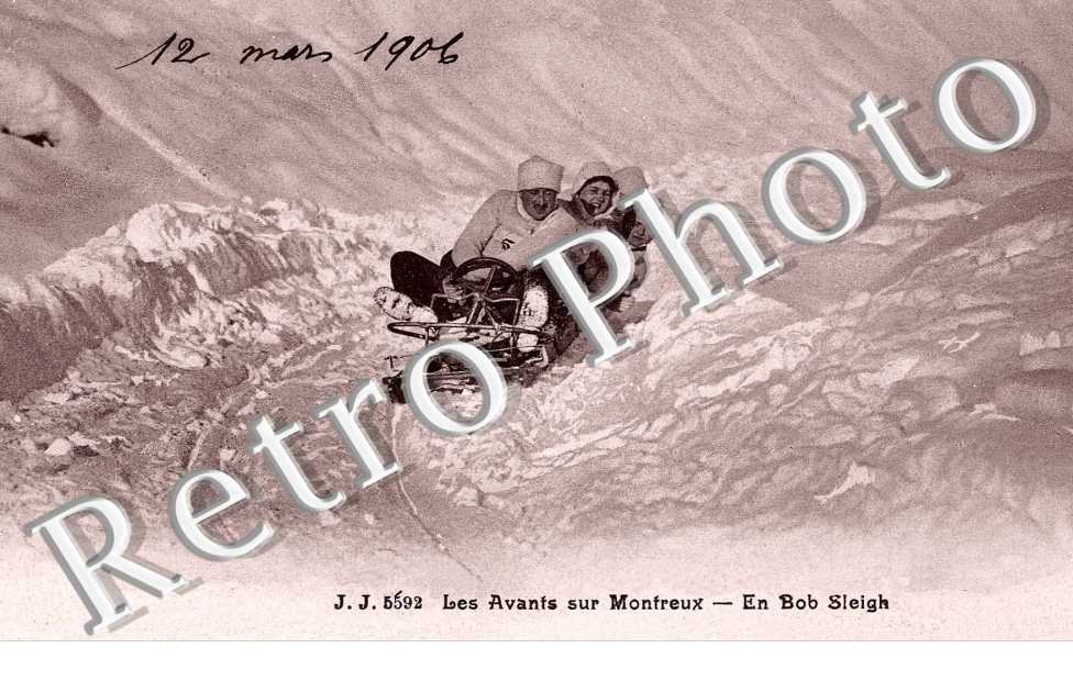 les avants sur Montreux - Bobsleigh