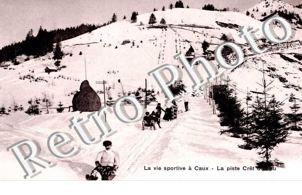 Vie sportive a Caux - la piste cret d'Ybau