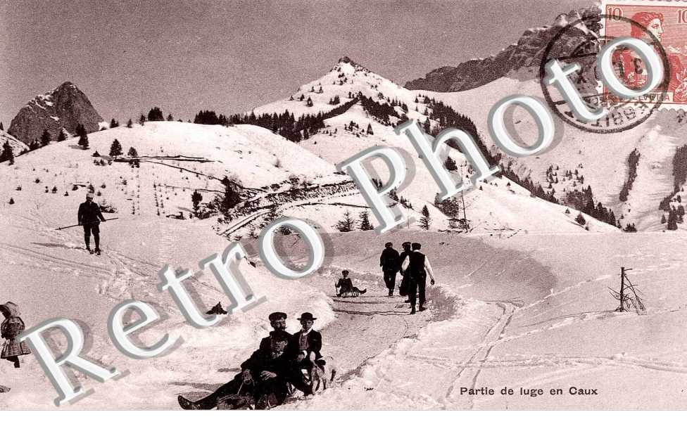 Partie de luge en Caux