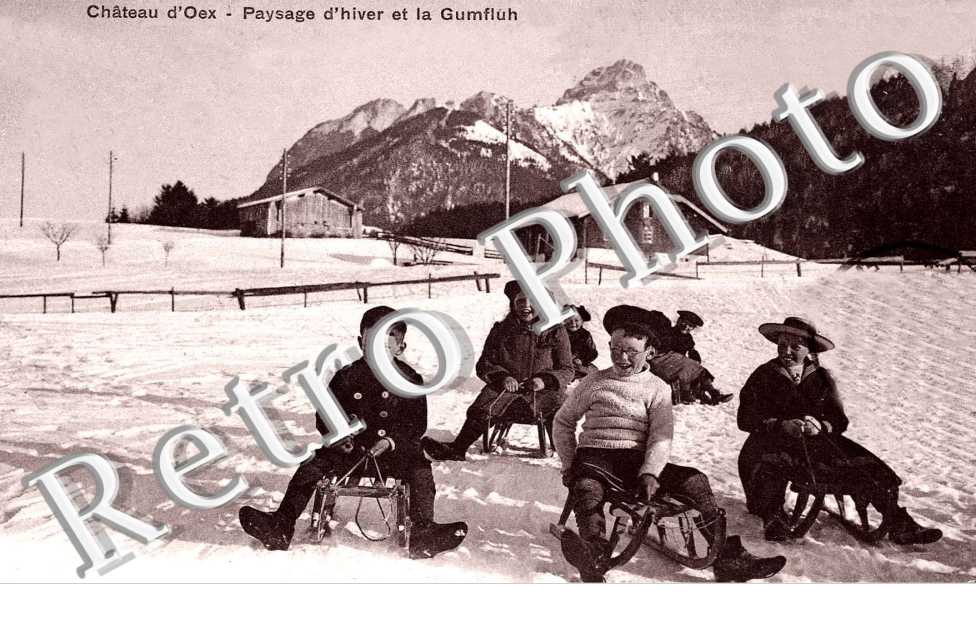 Paysage d'hiver et la Gumfluh