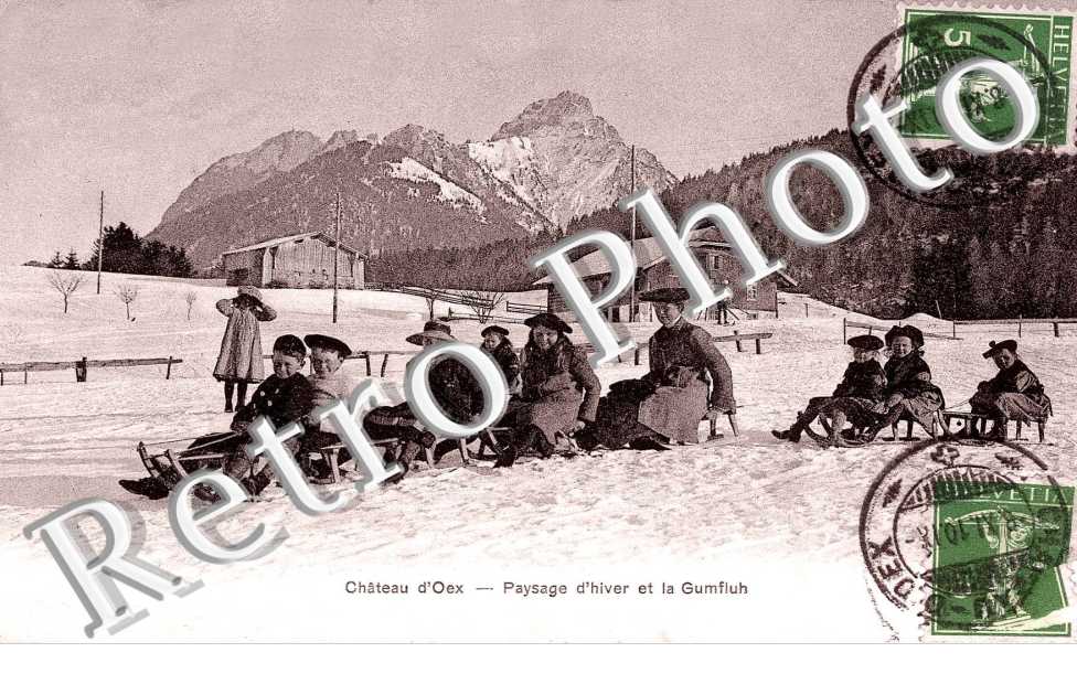 aysage d'hiver et la Gumfluh