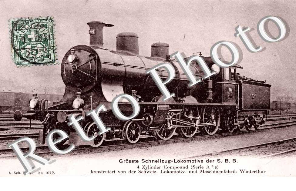 Grosset Schnellzug- Lokomotive der S.B. B. 