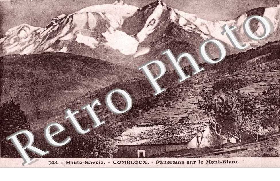 Panorama sur le Mont Blanc