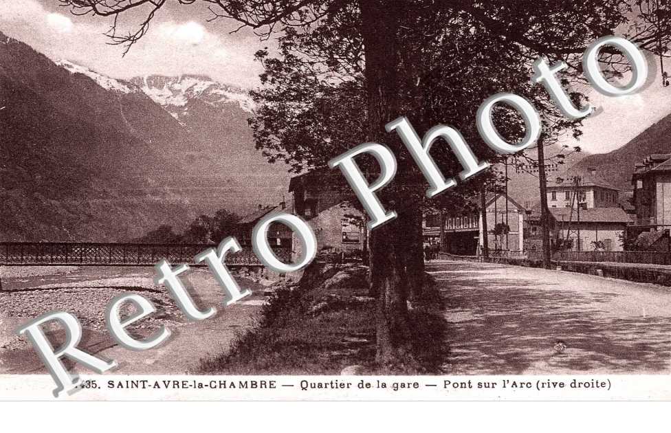 Saint Avre la Chambre, Quartier de la Gare, Pont sur l'Arc