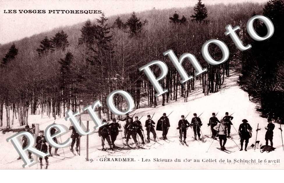 Les Skieurs du 152eme au Collet de la Schlucht