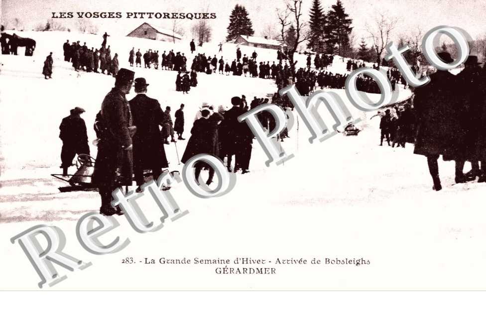 Arrivee de Bobsleighs