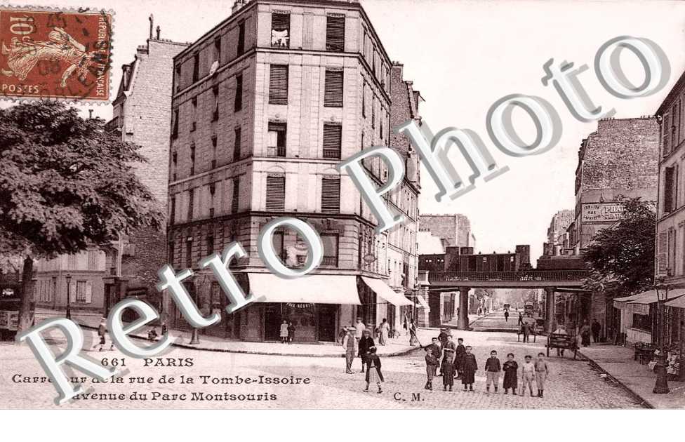 CARREFOUR de la rue de la Tombe Issoire L'avenue du parc Montsouris