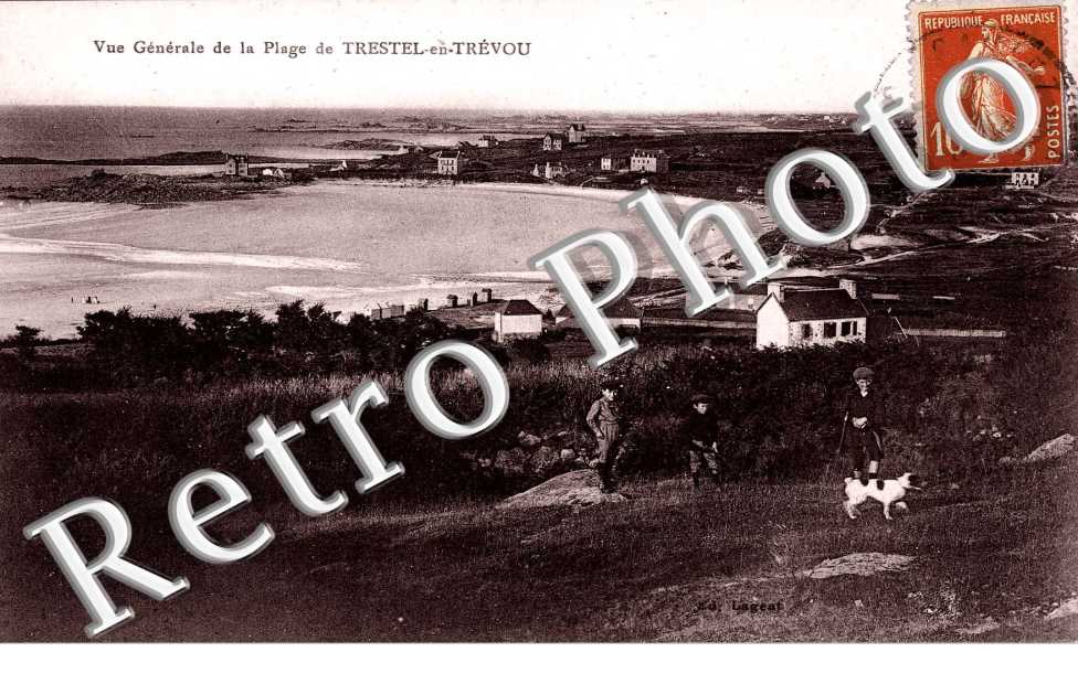 vue generale de la plage du Trestel
