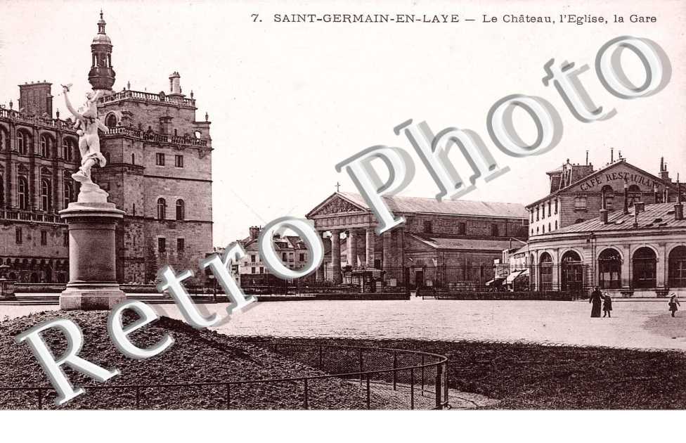 Le chateau, l'eglise, la gare
