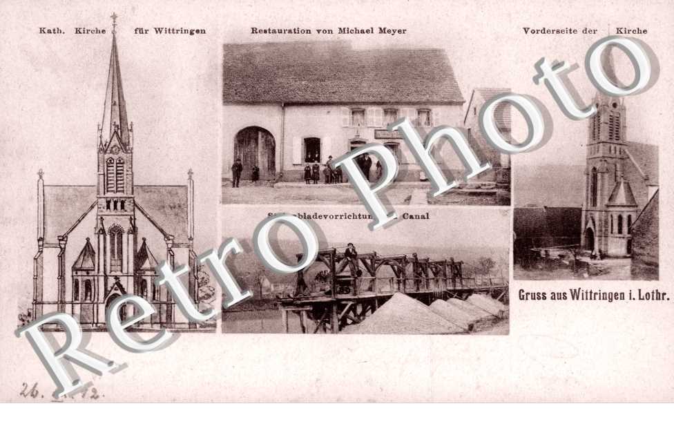 Kath Kirche - Restauration von Michael Meyer - Steinabladevorrichtung am canal
