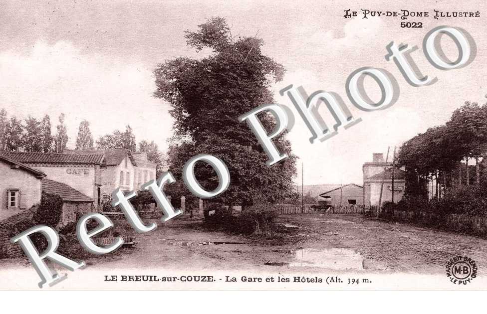 la gare et les hotels