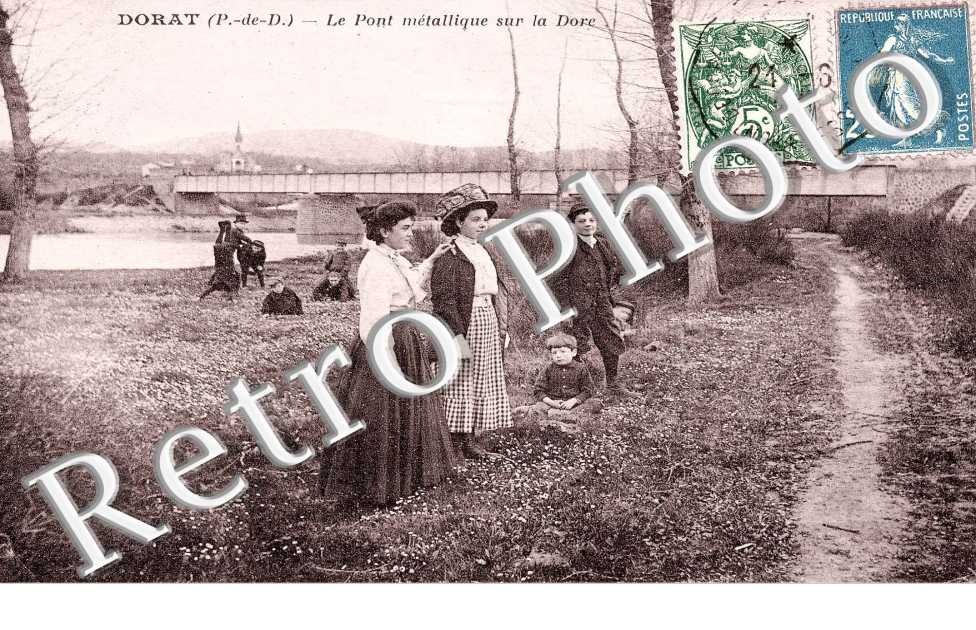 le pont metallique sur la Dore