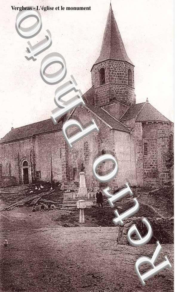 L'église et le monument de Vergheas