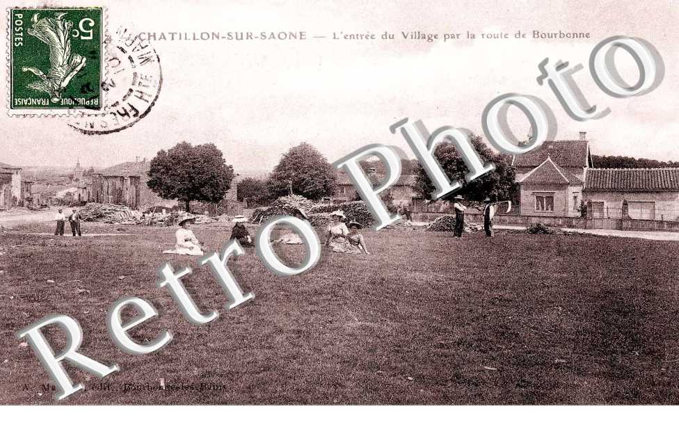 L'entree du village par la route de Bourbonne