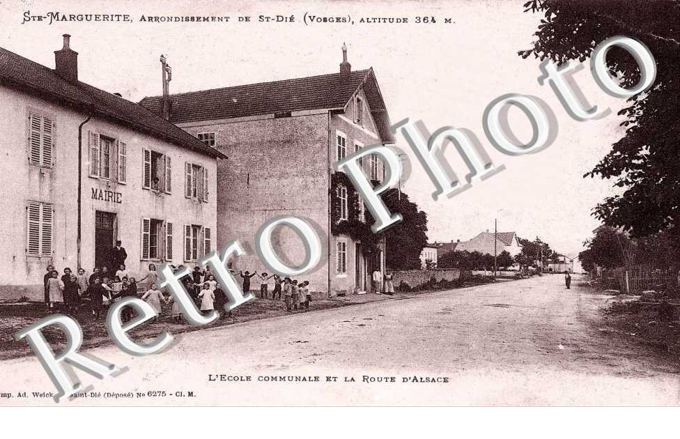 Ecole communale et la route d'alsace