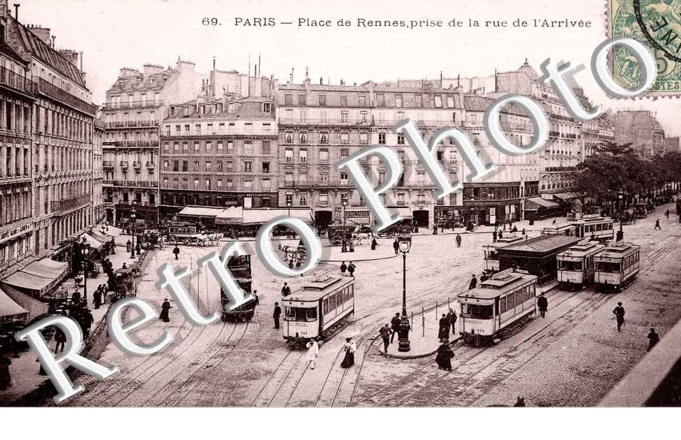 PLACE DE RENNES prise de la rue de l'Arrivee