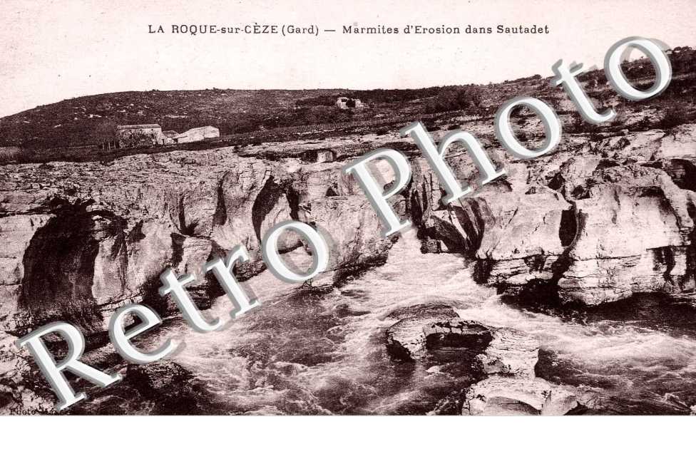 Marmites d'erosion dans Sautadet