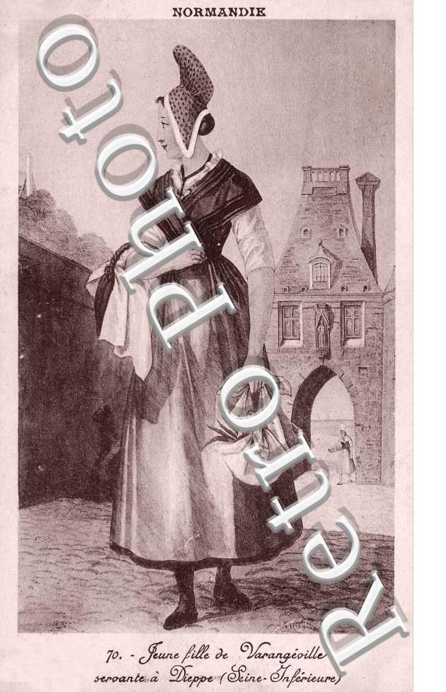 Jeune fille de Varengeville servante a Dieppe