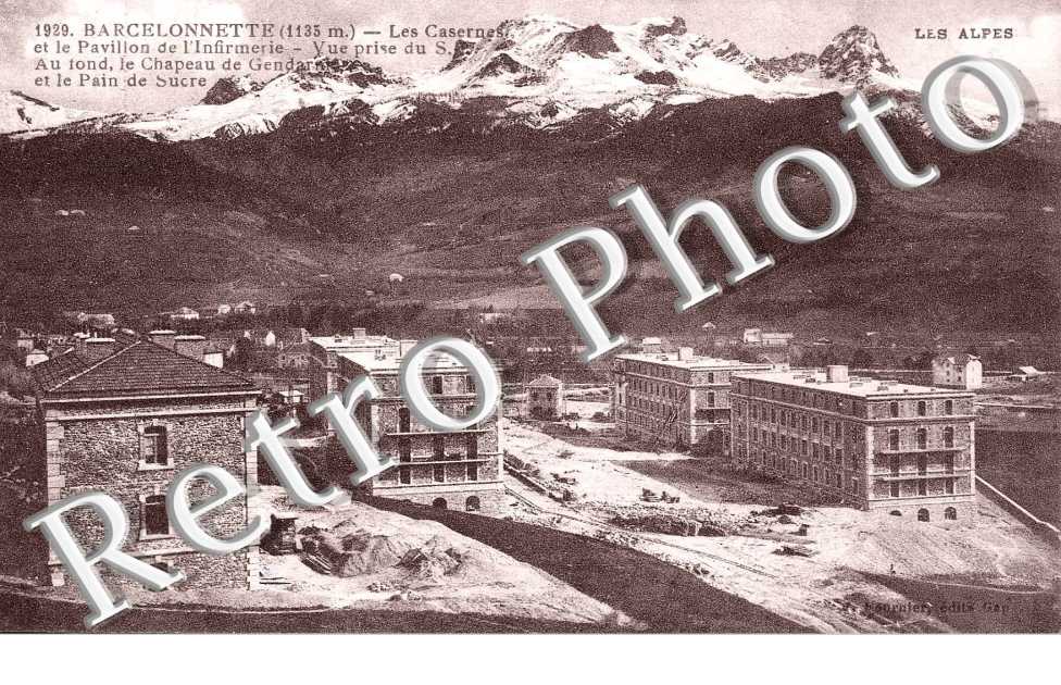 les casernes et le pavillon de l'infirmerie