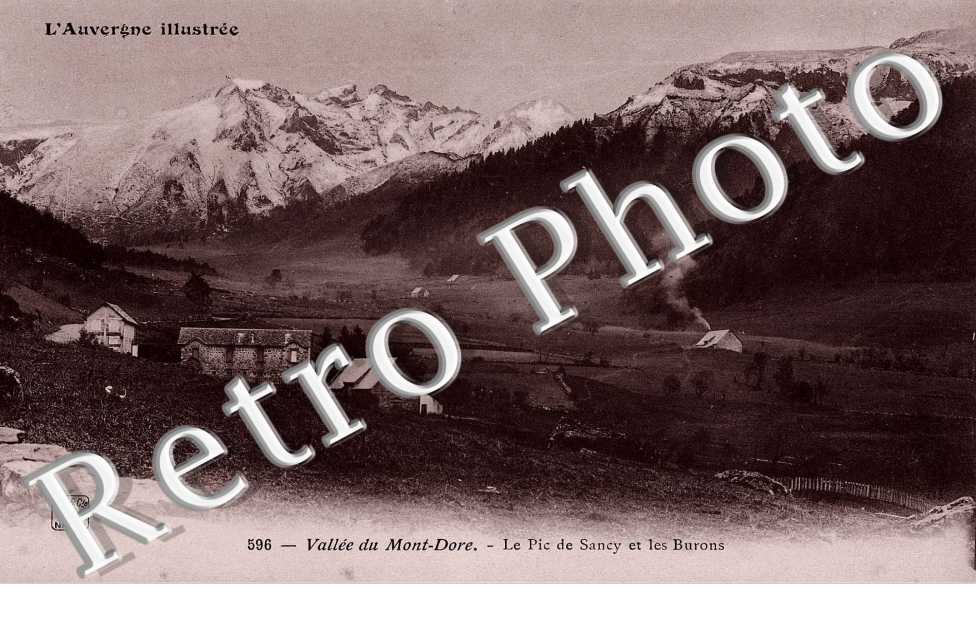 le pic de Sancy et les Burons