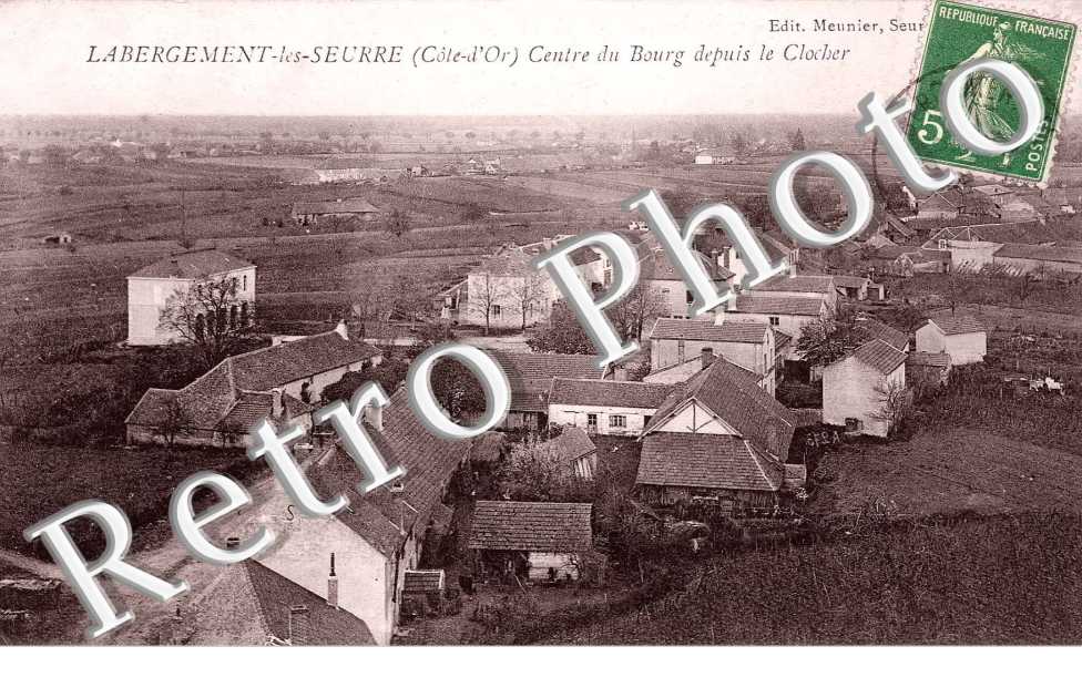 Le Centre du bourg depuis le clocher