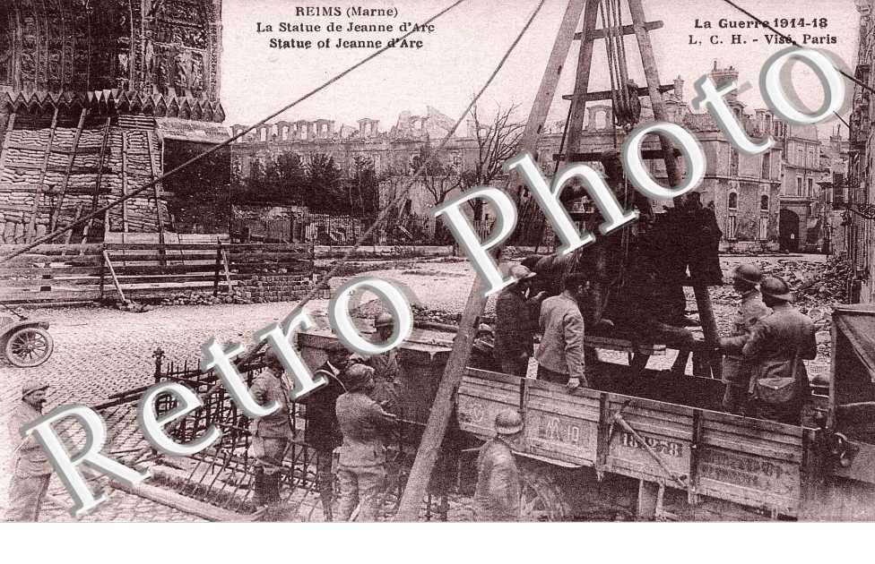 la statue de Jeanne d' Arc, la guerre 1914-18