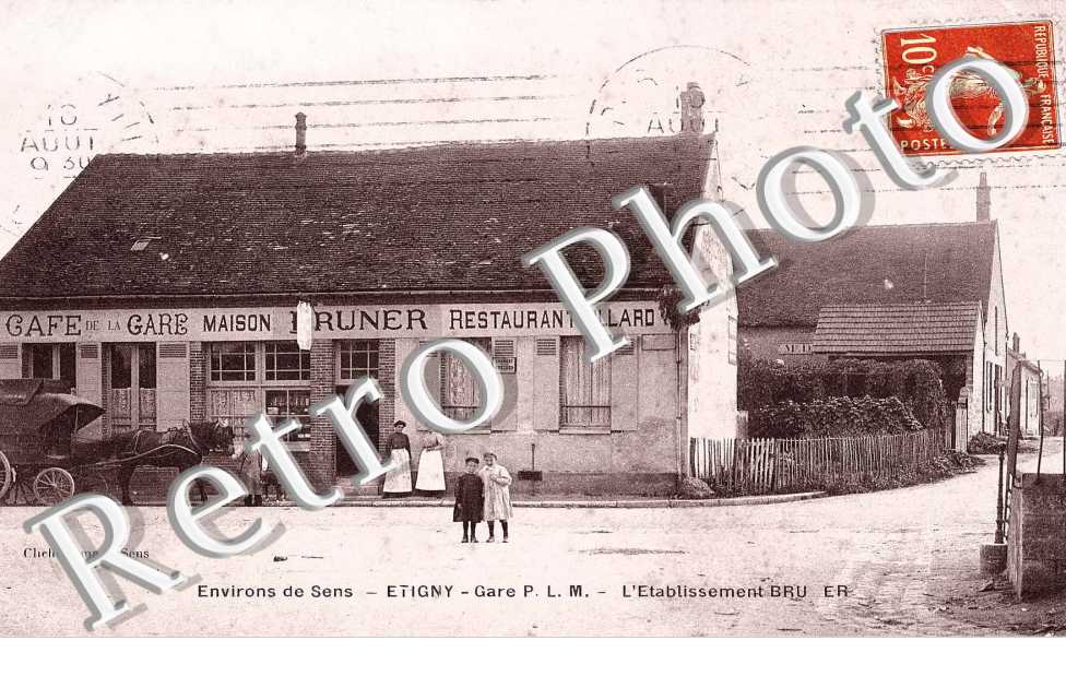 environs de Sens, gare, l'etablissement Bruner