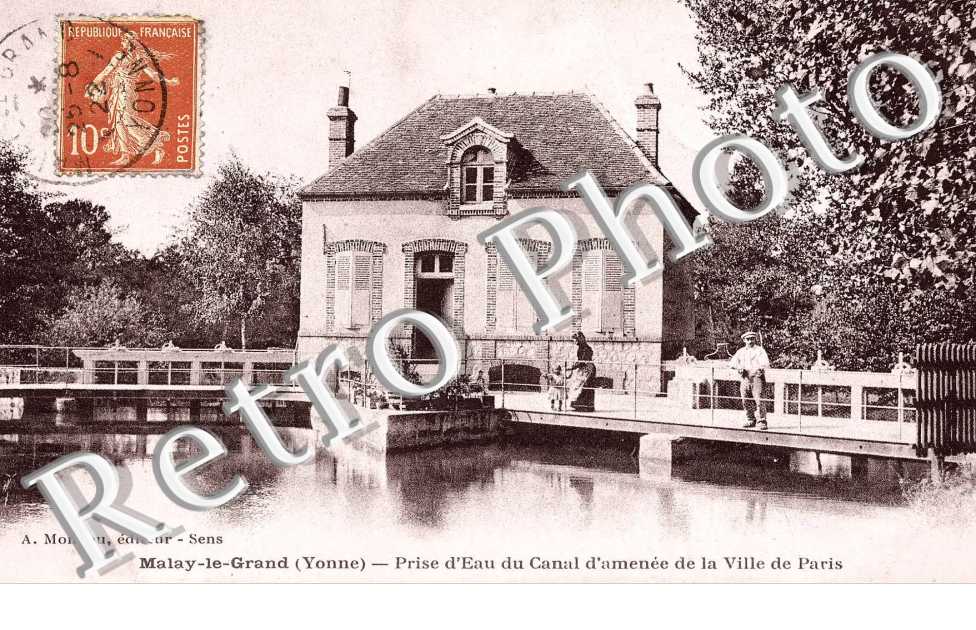 prise d'eau du canal d'amenee de la ville de Paris