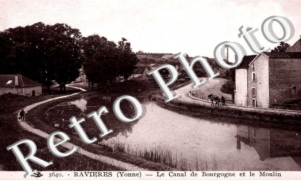 le canal de Bourgogne et le moulin