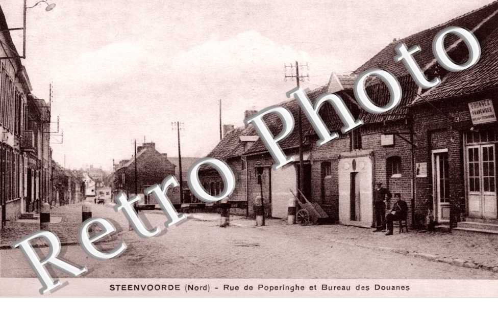 Rue de Poperinge et bureau des douanes