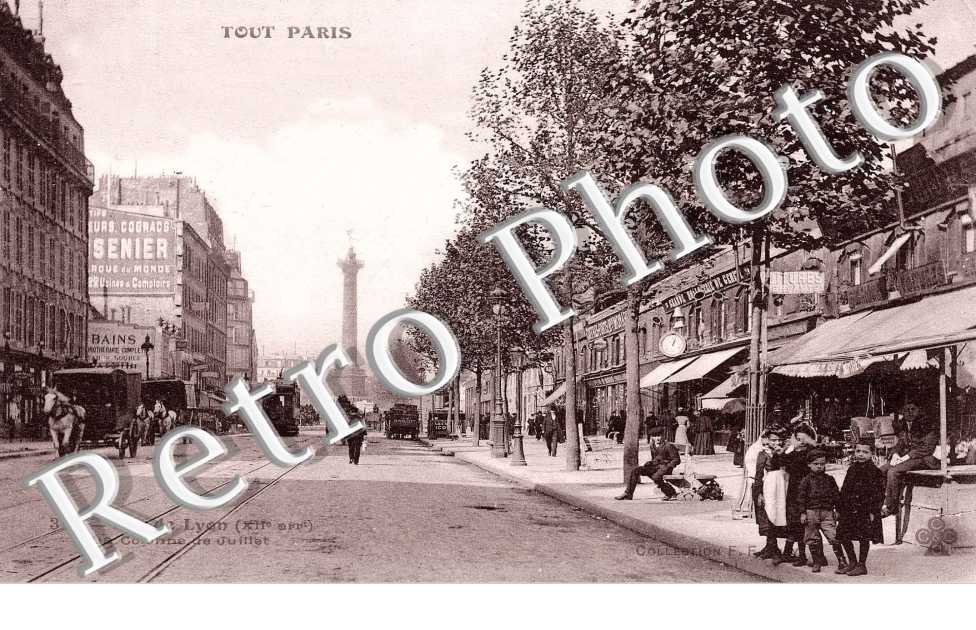 Rue de Lyon et la Colonne de Juillet