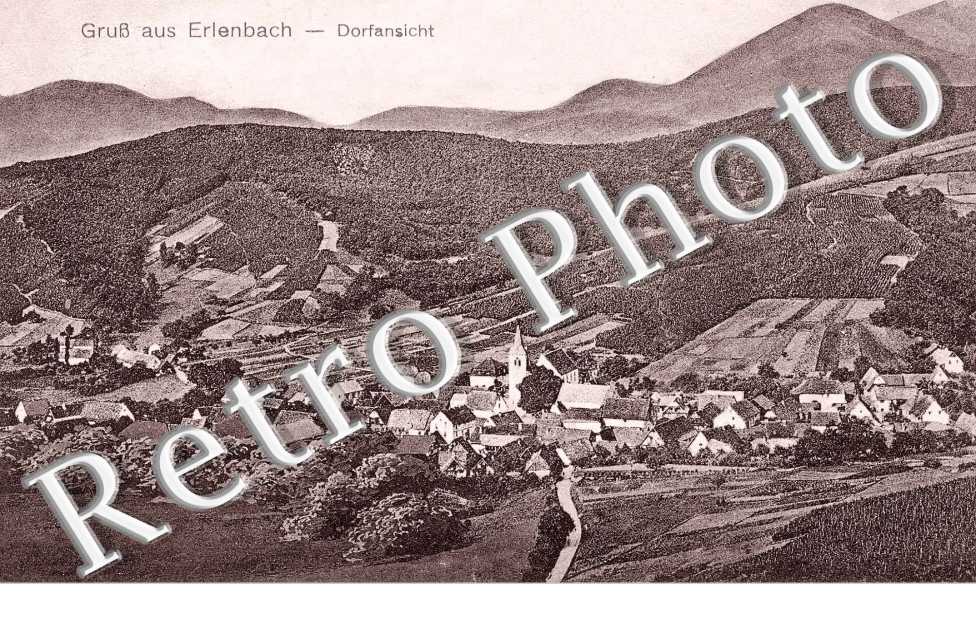 Gruss aus Erlenbach, Dorfansicht