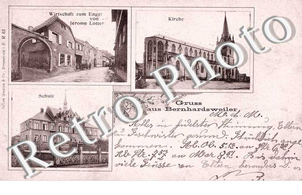 Kirche - Schule - Wirtschaft zum Engel von Jerome Lotter