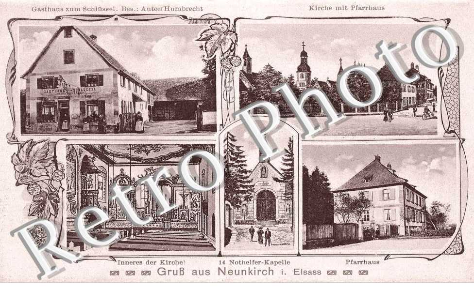 inneres der kirche, pfarrhaus