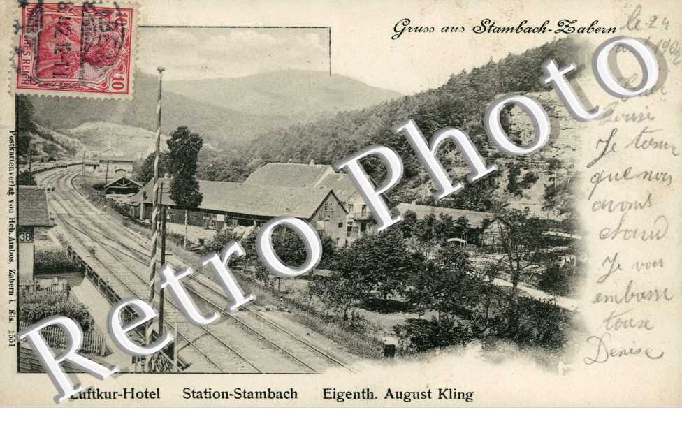 Luftkur-Hotel, Station-Stambach, Eigenth. August Kling