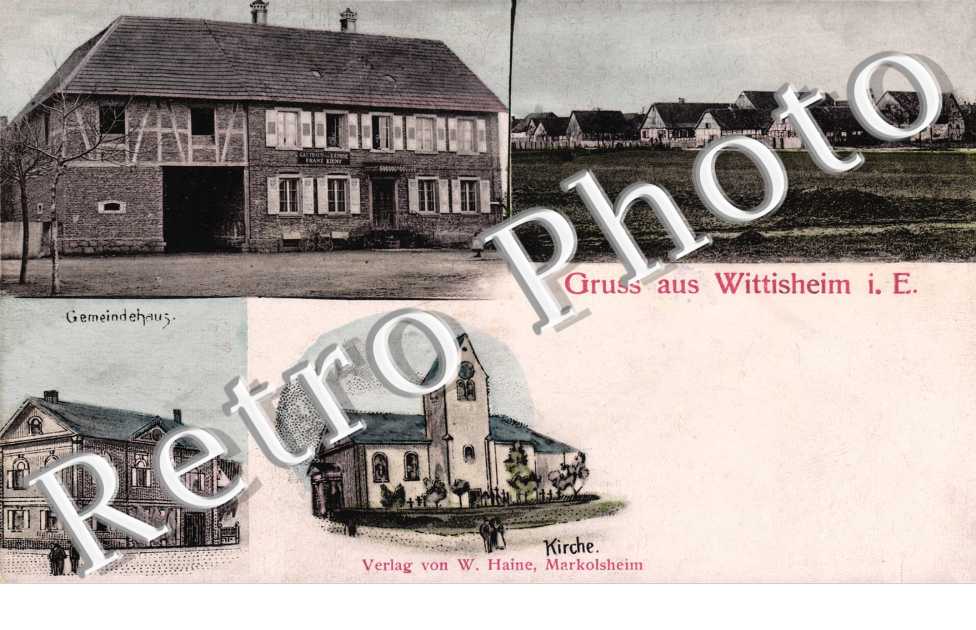 Gruss aus… Gemeindehaus - Epicerie - Kirche - Vue Partielle
