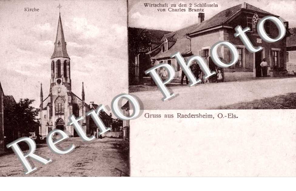 Kirche - Wirtschaft zu den 2 Schlusseln vor Charles Bruntz