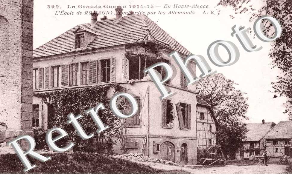 L'ecole bombardee par les Allemands