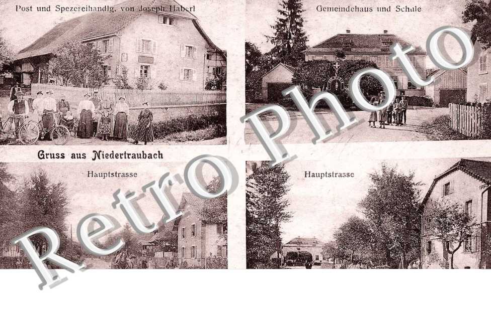 hauptstrasse, gemeindehaus und schule