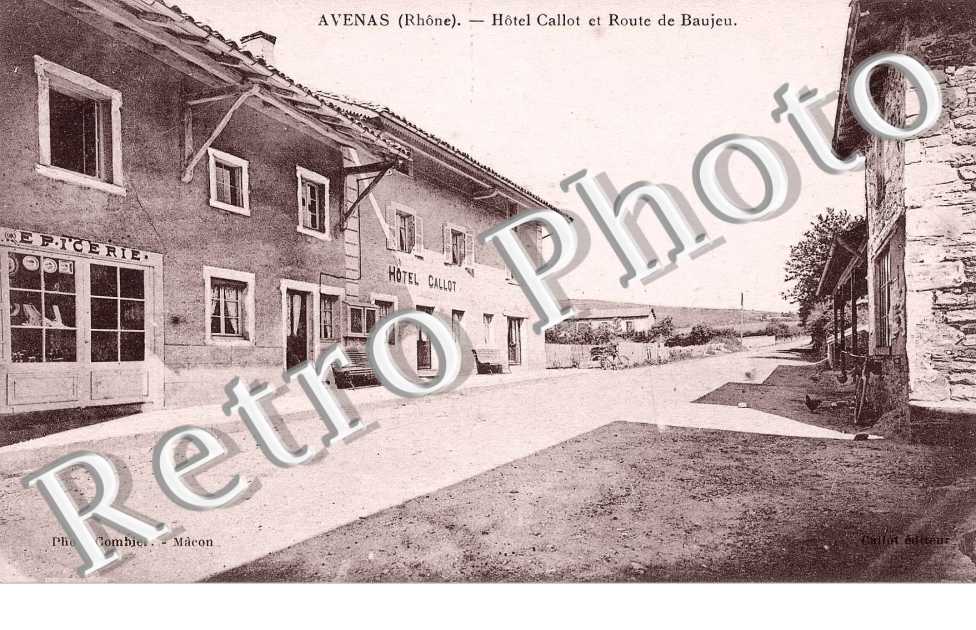 Hotel Callot et route de Baujeu