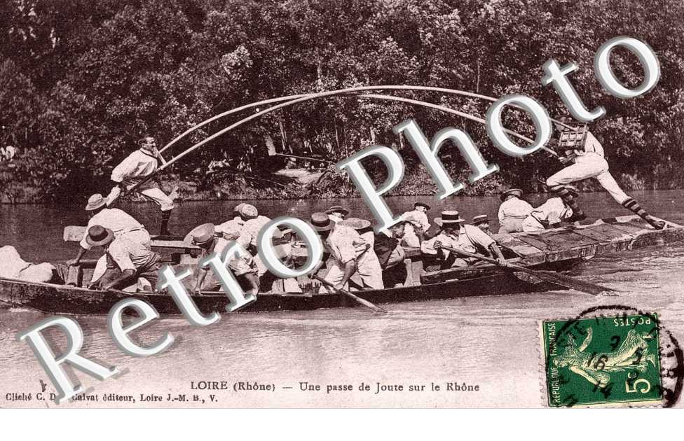 une passe de joute sur le Rhone