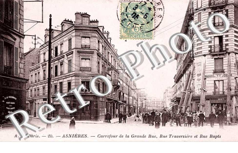 carrefour de la grande rue, rue Traversière et rue Bapts