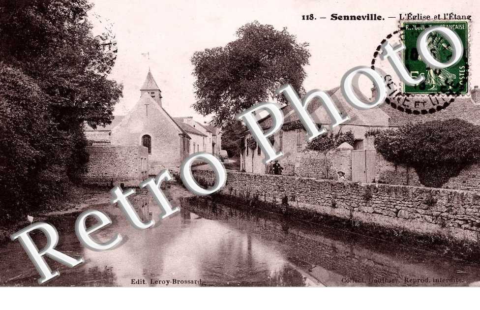 Senneville, l'Eglise et l'Etang