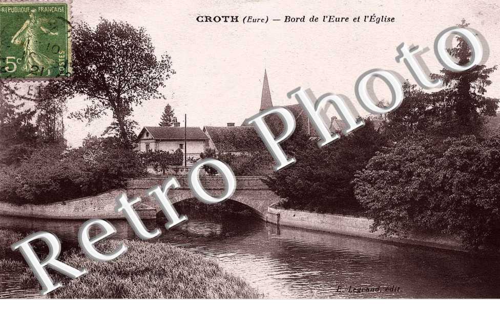 Bords de l'Eure et l'eglise