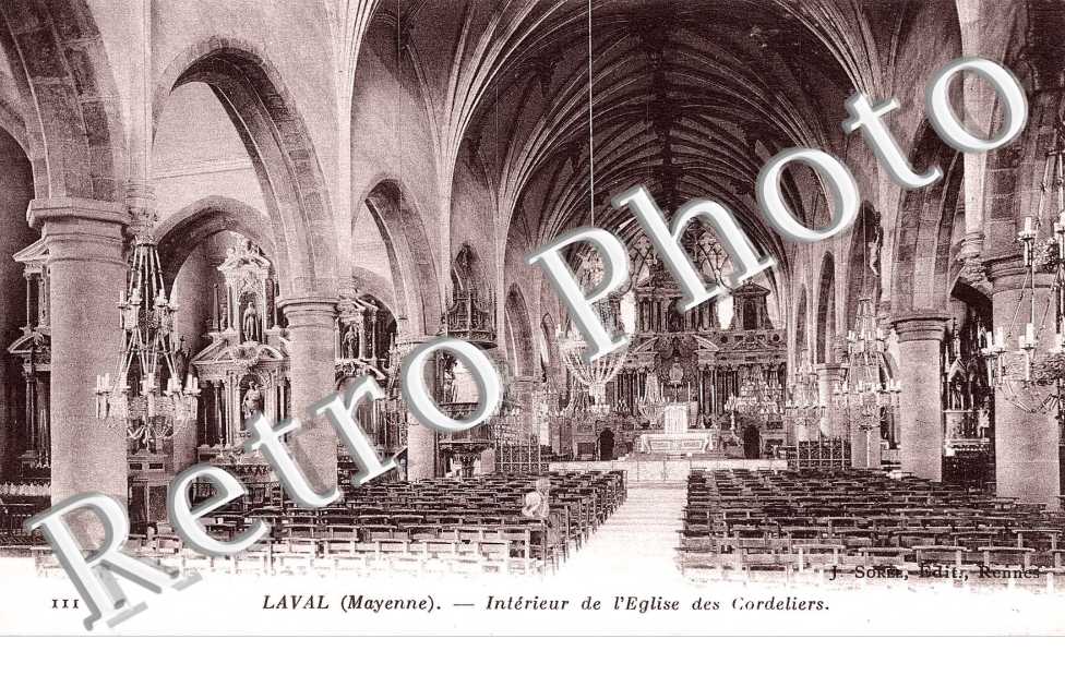 Interieur de l'Eglise des Cordeliers