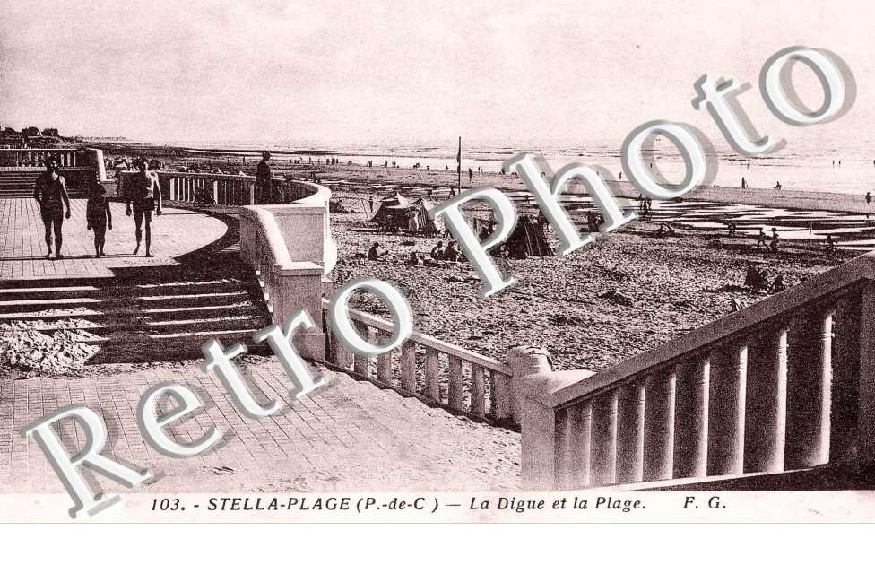 STELLA-PLAGE la digue et la plage